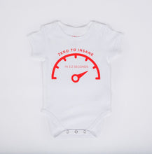 Load image into Gallery viewer, White Insane Mode Onesie
