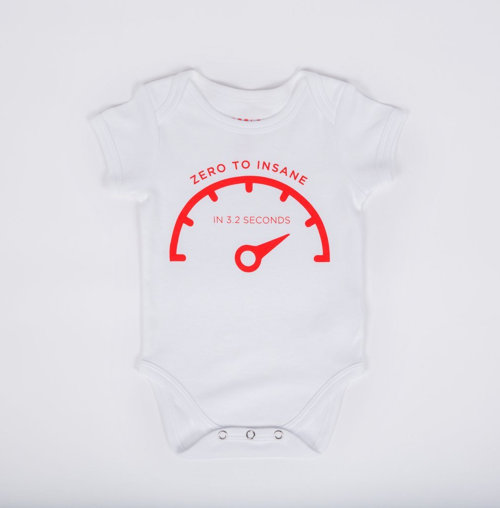 White Insane Mode Onesie