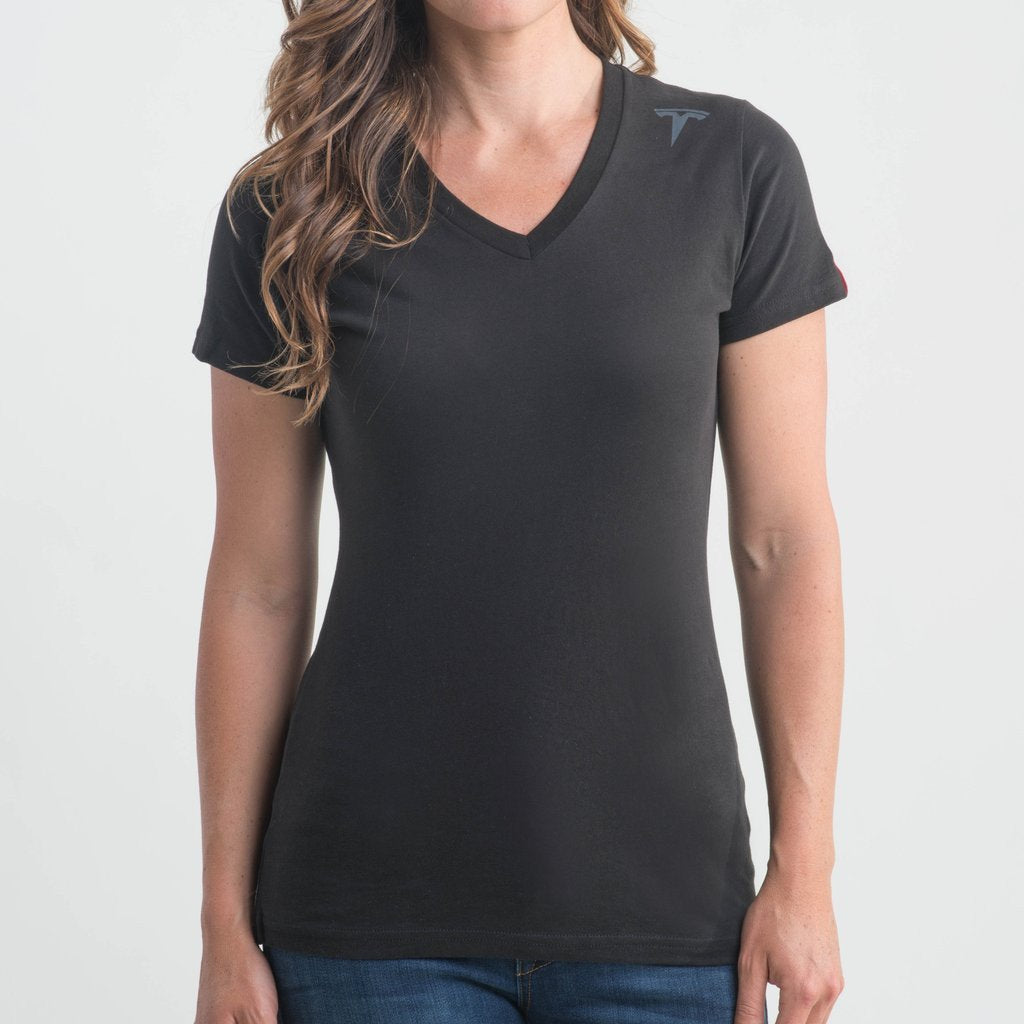 Women's Tesla Emblem V-Neck